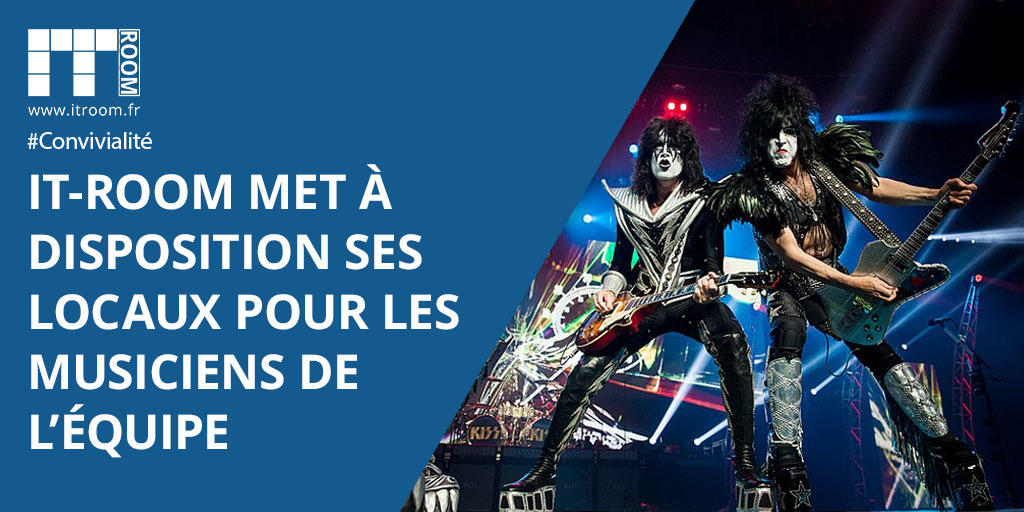 IT-Room met à disposition ses locaux pour les musiciens de l’équipe.