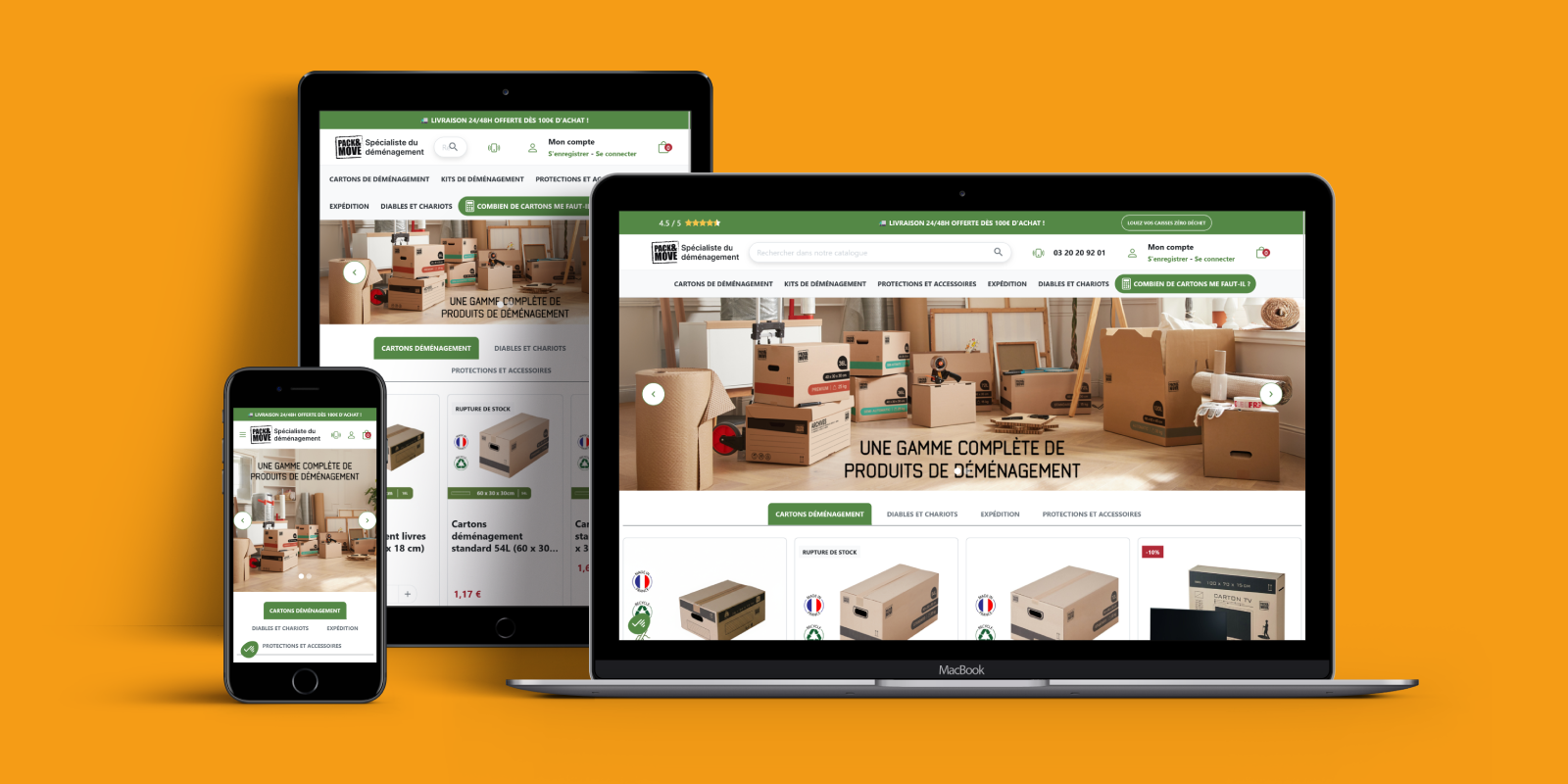 IT-Room et Pack & Move : un calculateur sur mesure pour simplifier l'achat de matériel de déménagement