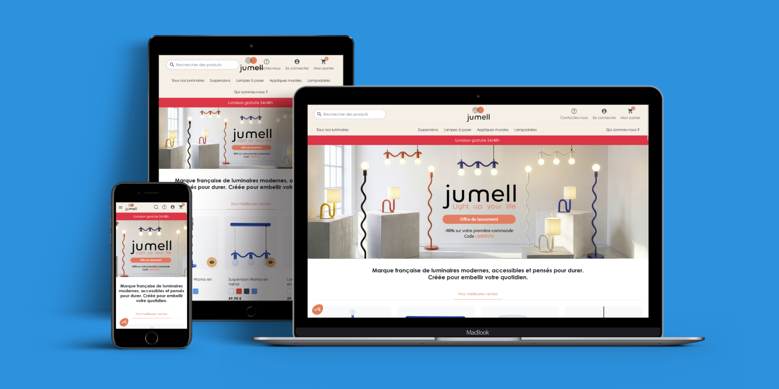 IT-Room et Jumell : une marque de luminaires intégrée à un écosystème multiboutique
