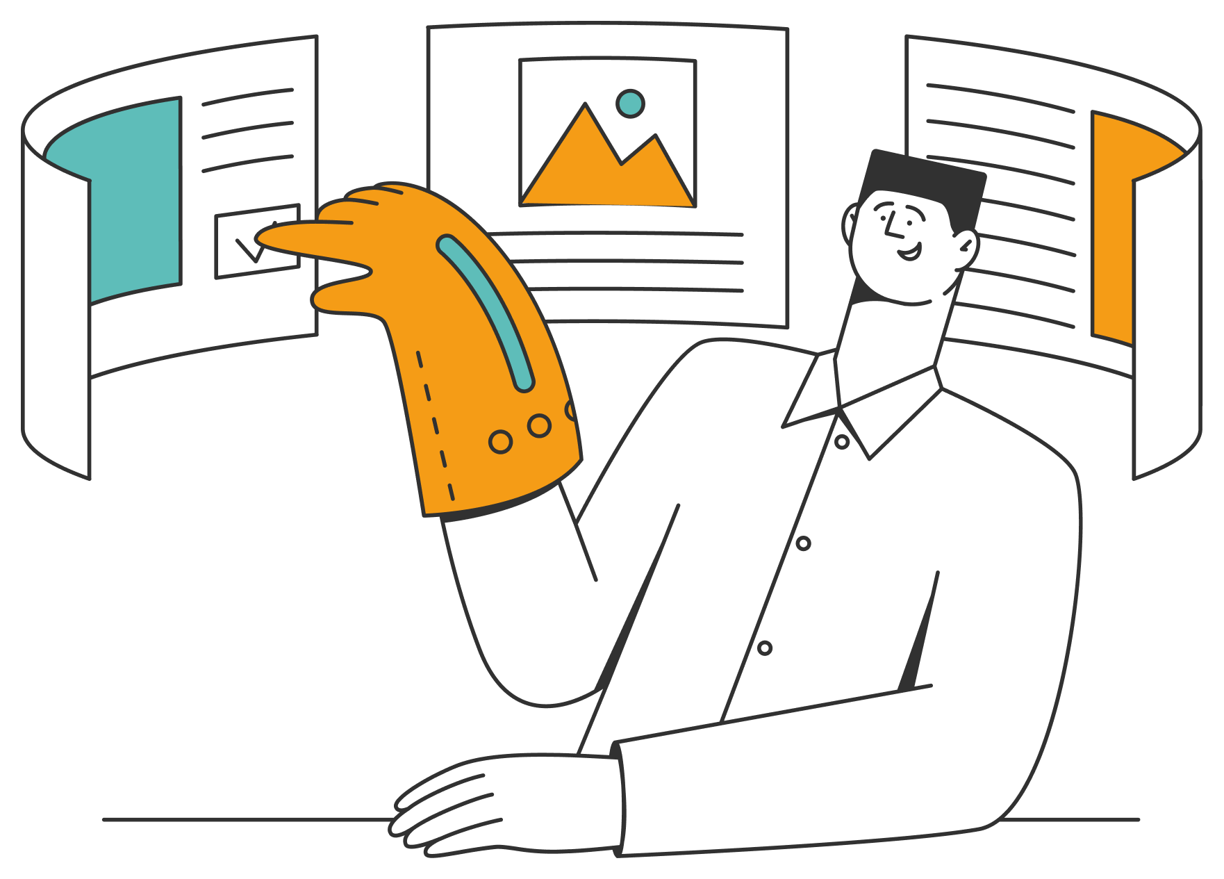 Illustration supervision et monitoring informatique