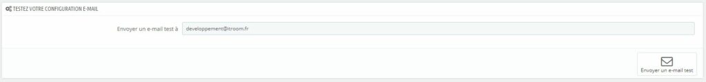 test mail PrestaShop