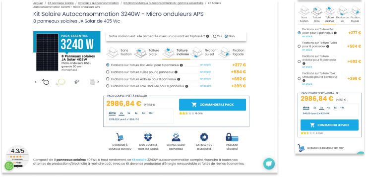 Mon Kit Solaire page produit
