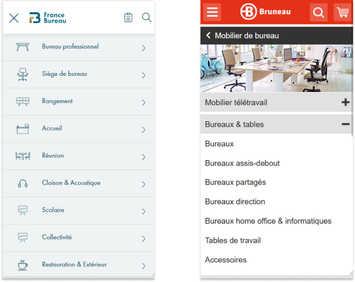BD Mobilier : benchmark navigation