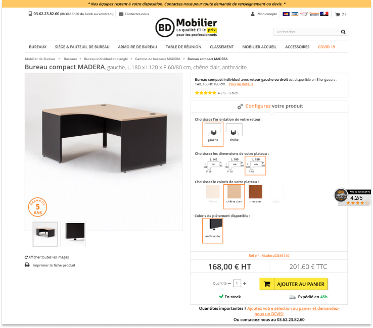 BD Mobilier page produit